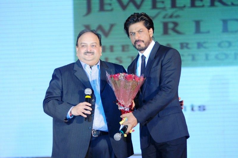 शाहरुख खान के साथ मेहुल चोकसी