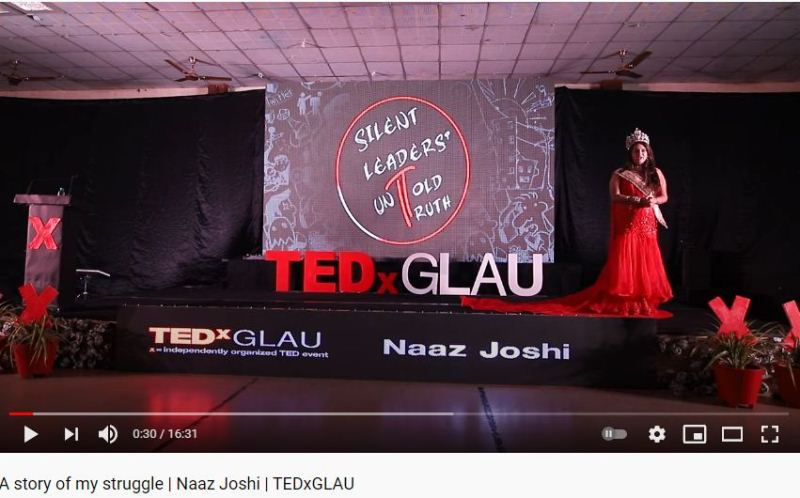 यूट्यूब पर टेडएक्स पर नाज़ जोशी का वीडियो