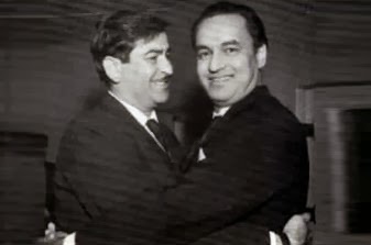 गायक मुकेश के साथ राज कपूर