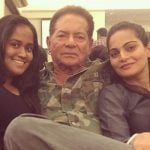सलीम खान के साथ सुशीला चरक की बेटियां अर्पिता खान और अलवीरा अग्निहोत्री