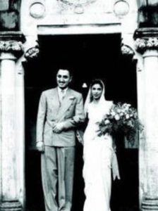 नुस्ली वाडिया के माता-पिता की शादी की तस्वीर