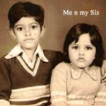 अनुराग मुस्कान की बहन के साथ बचपन की फोटो