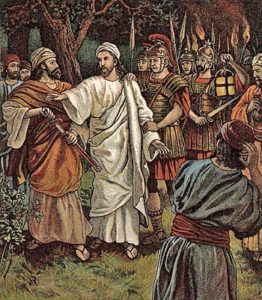 यीशु की गिरफ्तारी को दर्शाती पेंटिंग