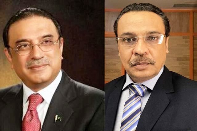फिल्म गुल मकाई में इमरान हसनी आसिफ अली जरदारी के रूप में