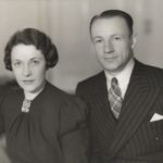 डॉन ब्रैडमैन अपनी पत्नी के साथ