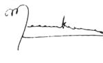 मीना कुमारी के हस्ताक्षर