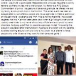 अर्चना सुसीलन अपने माता-पिता और डीआईजी प्रदीप के साथ एक फेसबुक पोस्ट में