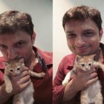 1653343393 593 Rushad Rana हाइट Weight उम्र Affairs पत्नी Biography Hindi रुशाद मेंढक अपनी बिल्ली के साथ