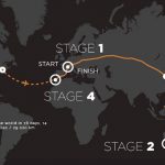 मार्क ब्यूमोंट के विश्व रिकॉर्ड की सवारी का नक्शा