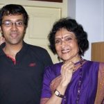 वैजयंतीमाला अपने बेटे के साथ