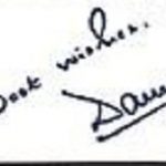 डैनी डेन्जोंगपा के हस्ताक्षर