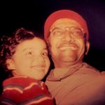 पिता के साथ मनन देसाई की बचपन की तस्वीर