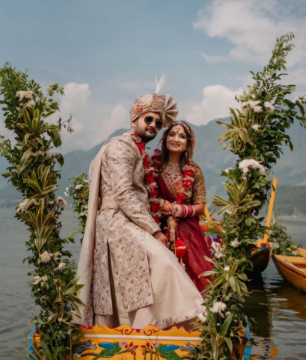 अनिला खरबंदा और प्रतीक गर्ग की शादी की तस्वीर