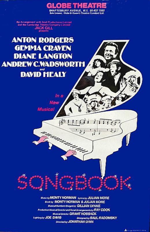 'सॉन्गबुक' किताब का पोस्टर जिस पर मोंटी संगीत आधारित था