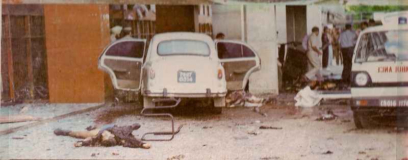 1995 में आत्मघाती हमलावर दिलावर सिंह बब्बर ने बेअंत सिंह की हत्या के बाद सचिवालय परिसर, चंडीगढ़ के बाहर एक तस्वीर क्लिक की थी।