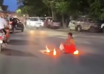 Be careful a woman was seen doing tantric rituals at the crossroads in Jabalpur