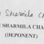 इरोम शर्मिला के हस्ताक्षर