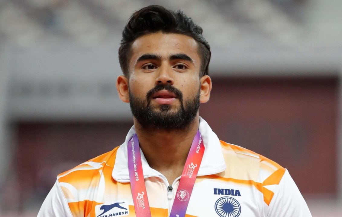 दोहा में 2019 एशियाई चैंपियनशिप में रजत पदक जीतने के बाद शिवपाल सिंह